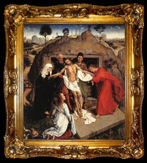 framed  WEYDEN, Rogier van der Entombment of Christ, ta009-2